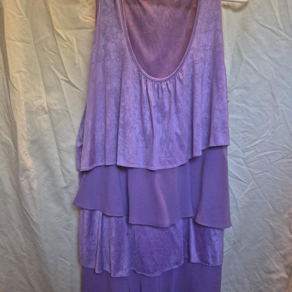 Fashion Bug Lavender Tiered Sleeveless Tunic